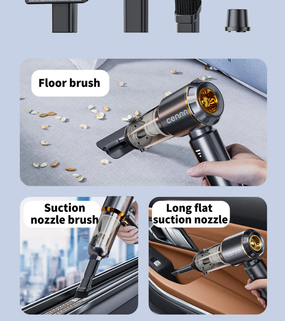 CENRR 998000PA Mini Car Vacuum Cleaner Cordless Powerful Wireless Car Cleaner HandHeld Portable Vacuum Cleaner Cleaning Machine