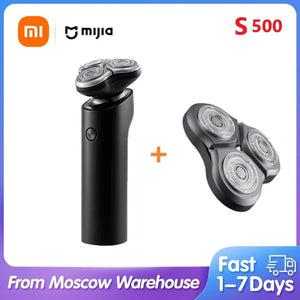 Xiaomi Mijia Electric Shaver S500 Portable Beard Trimmer Dry Wet Shaving Washable beard trimmer Electric Shaver For Man