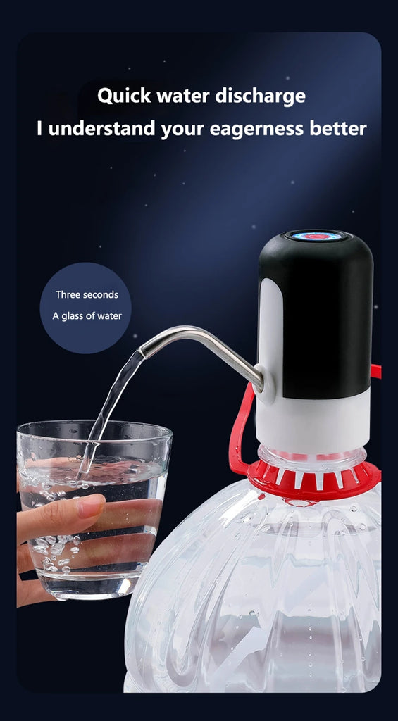 Xiaomi Electric Wireless Pumping Water Bottled Automatic Dispenser Bottle USB Rechargeable Electric Water Dispenser Bottle New