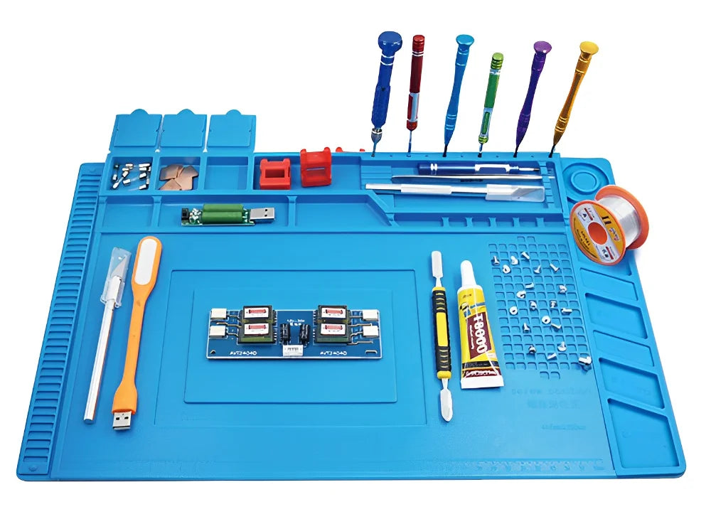 ESD Soldering Mat Repair Pad Insulation Heat Resistant Soldering Station Silicon Work Pad Desk Platform Phone Repair Tool Kit