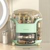 Desktop Makeup Organizer Transparent Jewelry Cosmetic Storage Box Dustproof Large Capacity Makeup Container Jewelry Lipstick Box