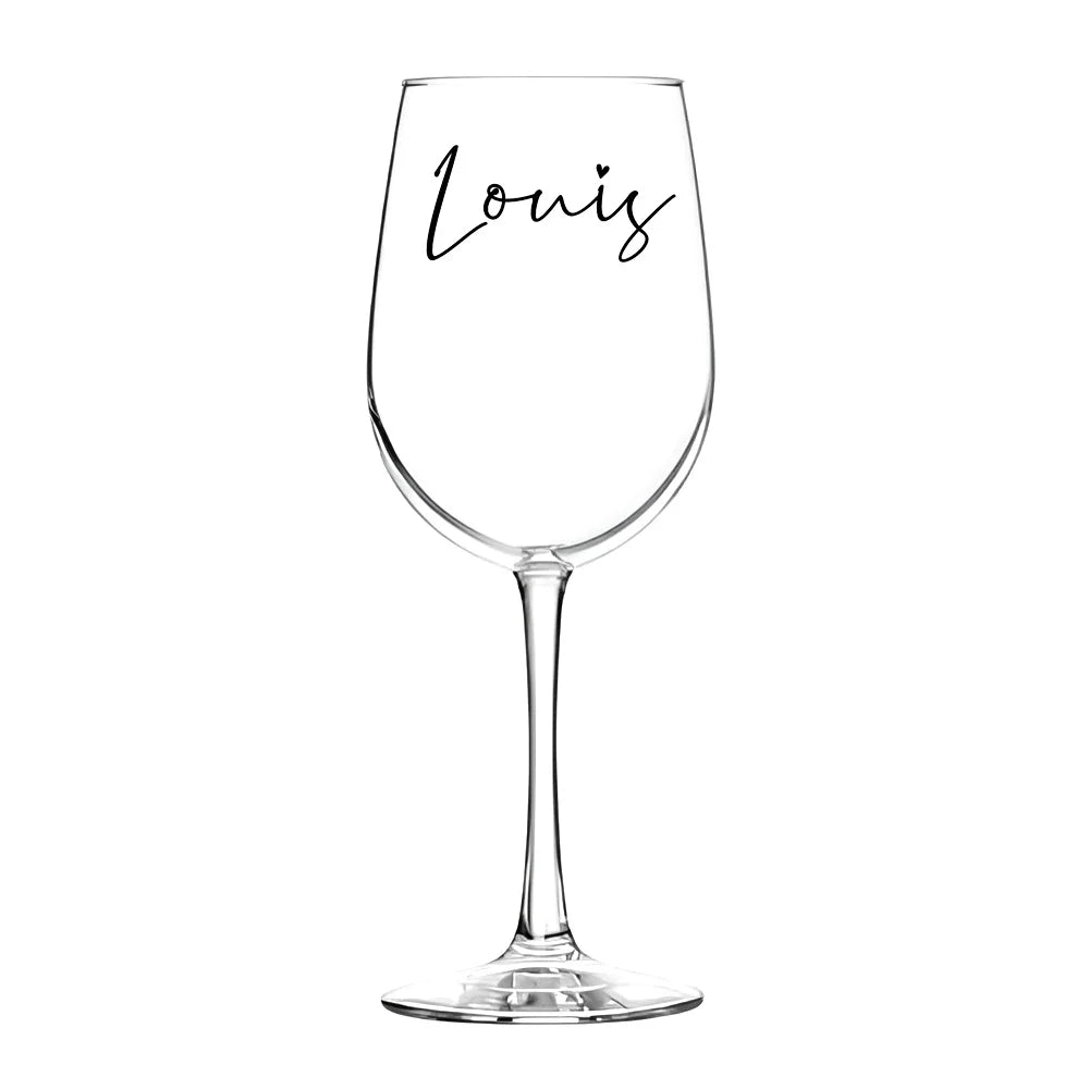 Personalised Wine Glasses Laser Engraving Custom Mr. and Mrs. Wine Glasses Gifts for Wife Couples Anniversary Christmas Wedding