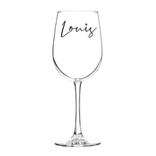 Laai beeld in Galery-kyker, Personalised Wine Glasses Laser Engraving Custom Mr. and Mrs. Wine Glasses Gifts for Wife Couples Anniversary Christmas Wedding