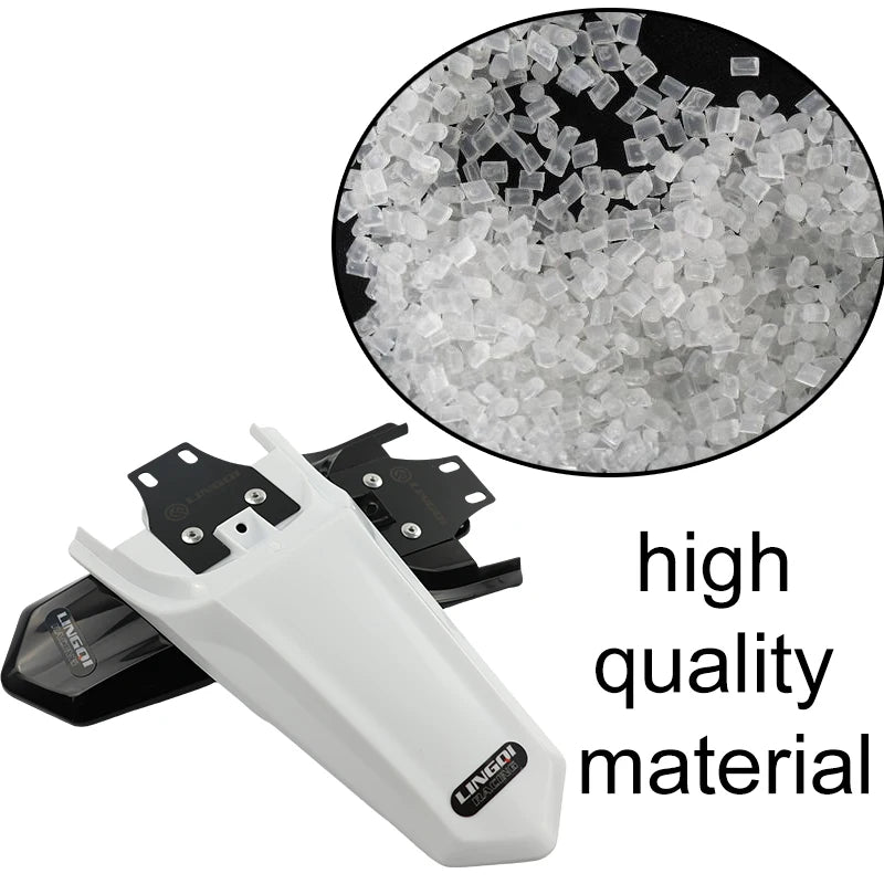 LINGQI RACING  Motorcycle Rear Wheel Fender Cover Mudguard Plastic Protection Guard For Light Bee  Electric Bike