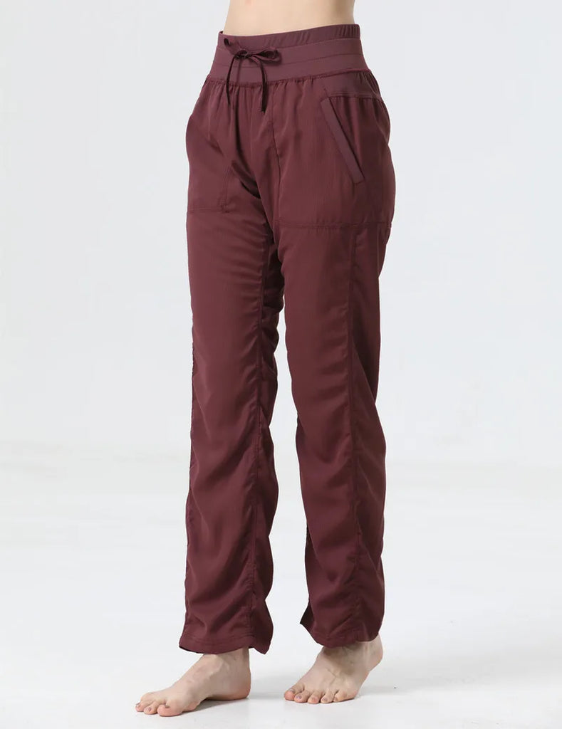 Women's New Folded Yoga Pants Super Soft Loose Micro Horn Fitness Commuter Leisure Sports cropped pants