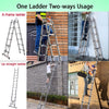 Ladders Extendable Telescopic 2.6M-5M Heavy Duty Multi Purpose Straight Loft Ladder Portable Folding Stainless Steel Ladder Tool