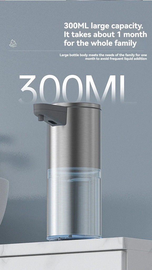 Intelligent automatic sensing stainless steel soap dispenser for washing mobile phones, contactless for home kitchen wall mounte