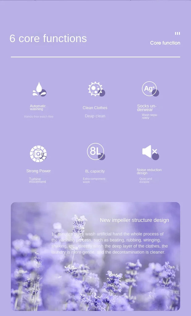 2025 Folding Washing Machine Portable Mini Dehydratable Dormitory Student Socks Underwear Panties Home Appliance Free Shipping