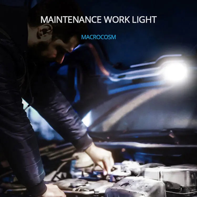 COB LED Mini Flashlight Super Bright EDC Keychain Light Outdoor Emergency Camping Pocket Lamp With Tail Magnet Corkscrew