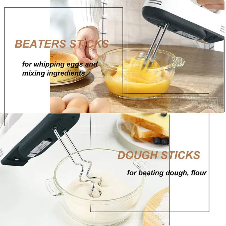 Multifunctional Electric Food Blender 7 Speed Mini Mixer Food Cake Baking Dough Mixer Handheld Mixer Egg Beater Automatic Cream