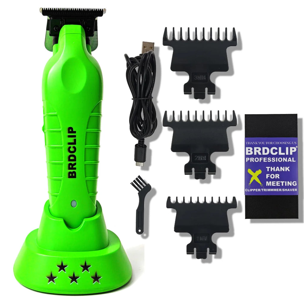 BRDCLIP BRD9615 9000PRM Professional Men's Hair Trimmer Barber Finish Electric Clipper DLC Blue Blade Hair Cutting Machine