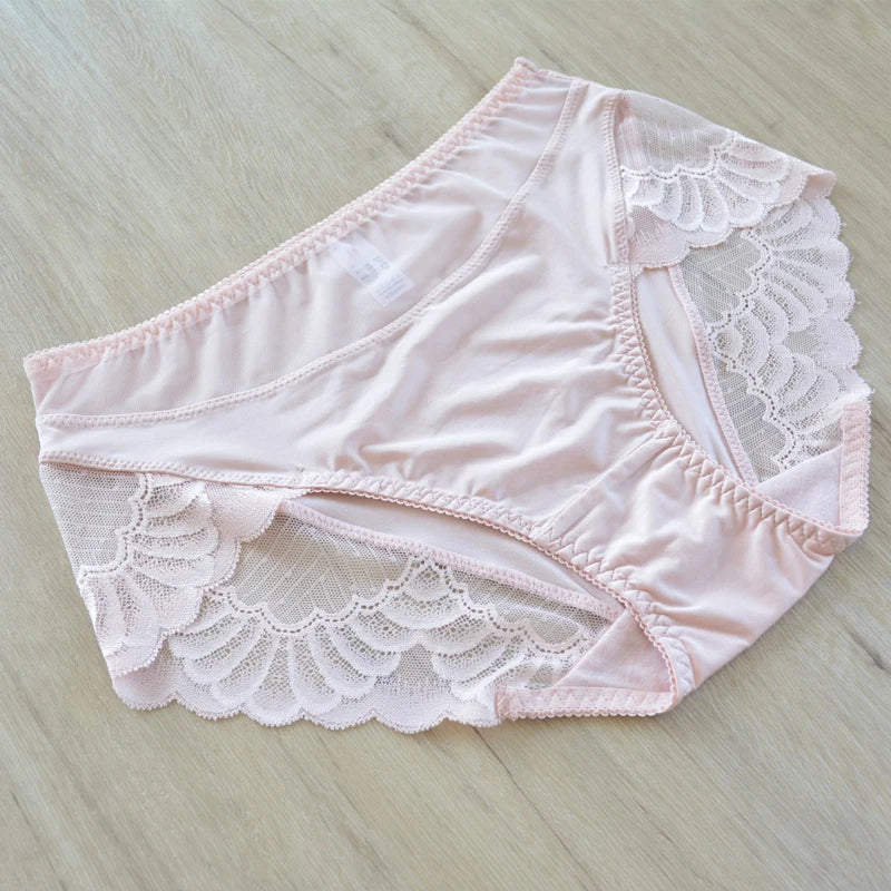 Plus size underpanties Fashion underwear Girl Briefs Pink Ladies Underpanty Comfortable Briefs Women's Panties Lingries