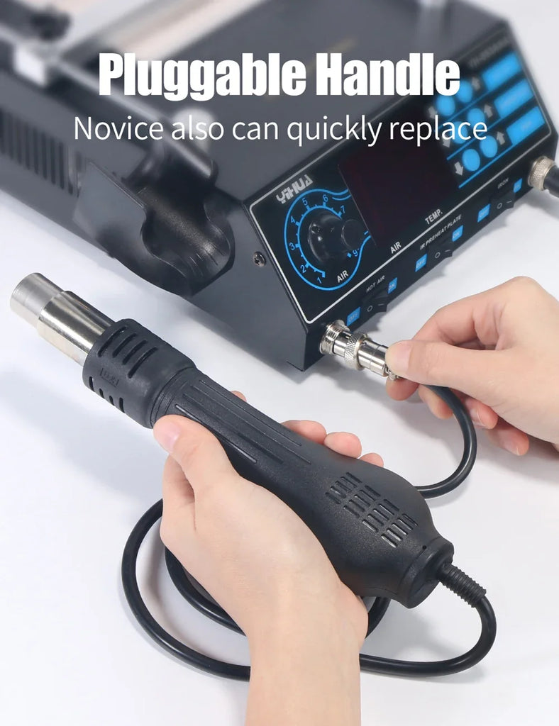 YIHUA 853AAA Preheating Rework Soldering Station 3in 1 Hot Air Gun Soldering Iron Welding Repair Tools BGA Desoldering Stations