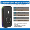 Undetectable Mouse Mover Jiggler 4 Modes Automatic Mouse Wiggler with Adjustable Interval Timer ON/Off Switch RGB Lights
