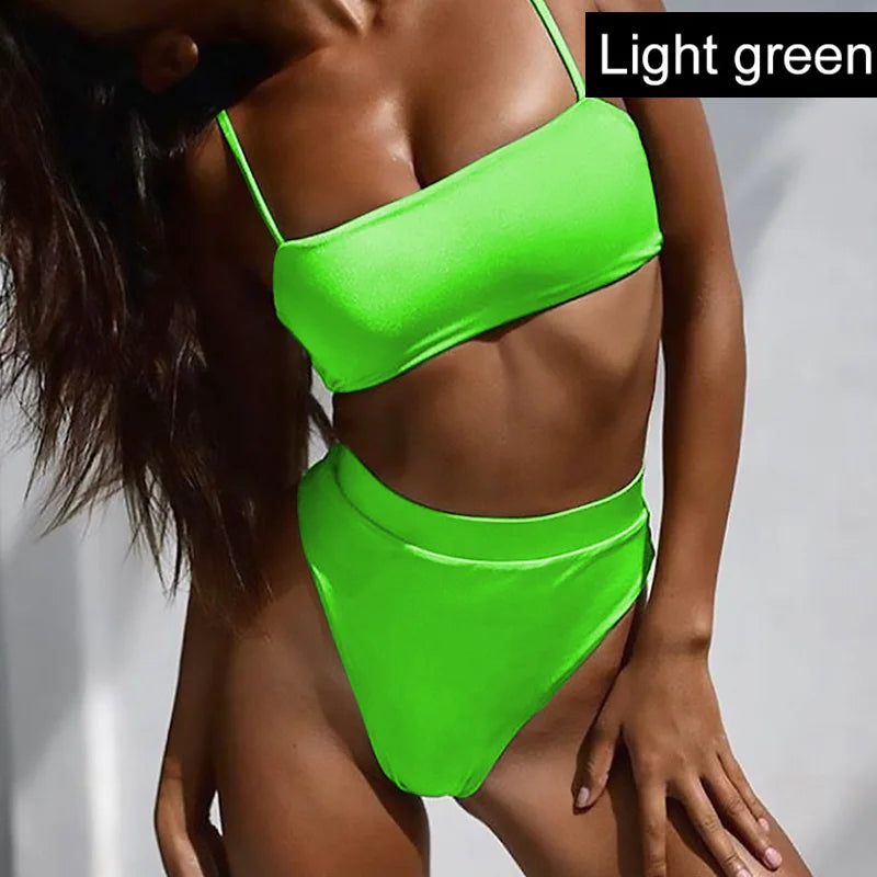 Sexy Bikini Set High Waist Bikinis Bathing Suits Beach Bikini for Women Swimwear Female Push Up Brazilian Swimsuit Mujer Biquini