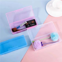 Laai beeld in Galery-kyker, Portable Makeup Brush Organizer Eyebrow Pencil Tableware Chopsticks Transparent With Cover Storage Box Kitchen Accessories
