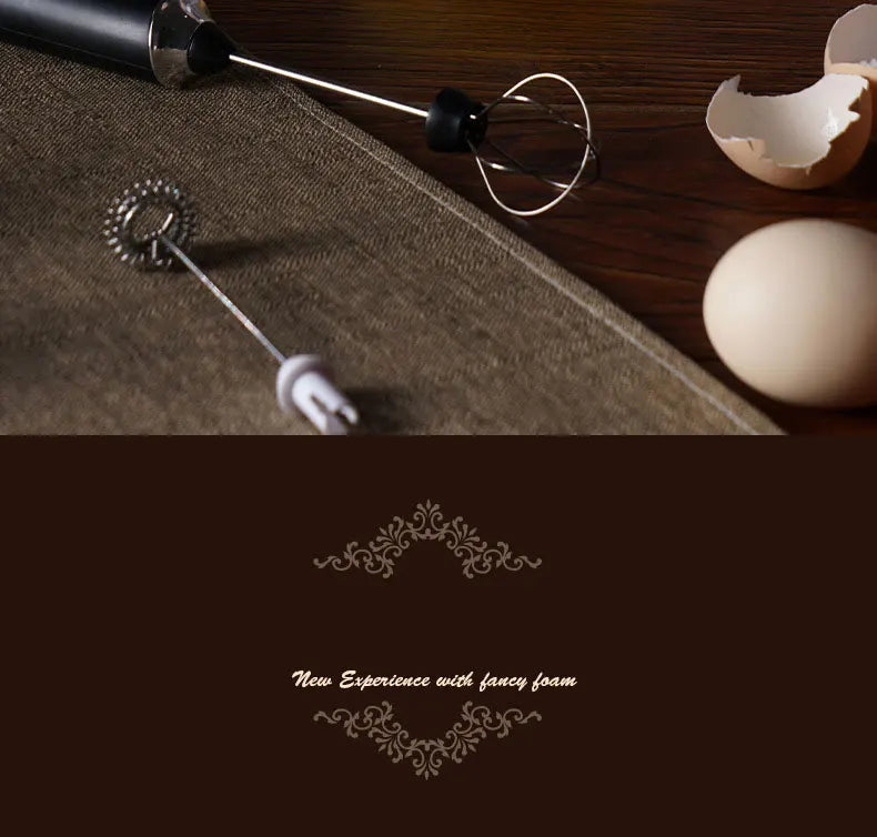 Portable Rechargeable Electric Milk Frother Foam Maker Handheld Foamer High Speeds Drink Mixer Coffee Frothing Wand whisk