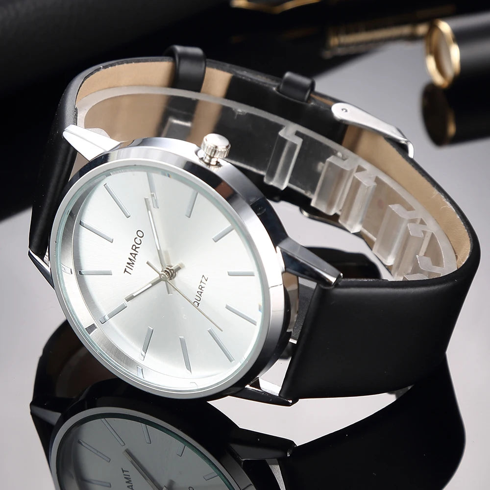 Luxury Women Watches 2025 New Stylish Silver Minimalist Business Ladies Quartz Watch Breathable Leather Steel Clock Reloj Mujer