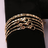 40-75cm 18k Gold Color Charm 2mm Flat Chain Necklaces For Women Men Luxury Fashion Party Wedding Jewelry