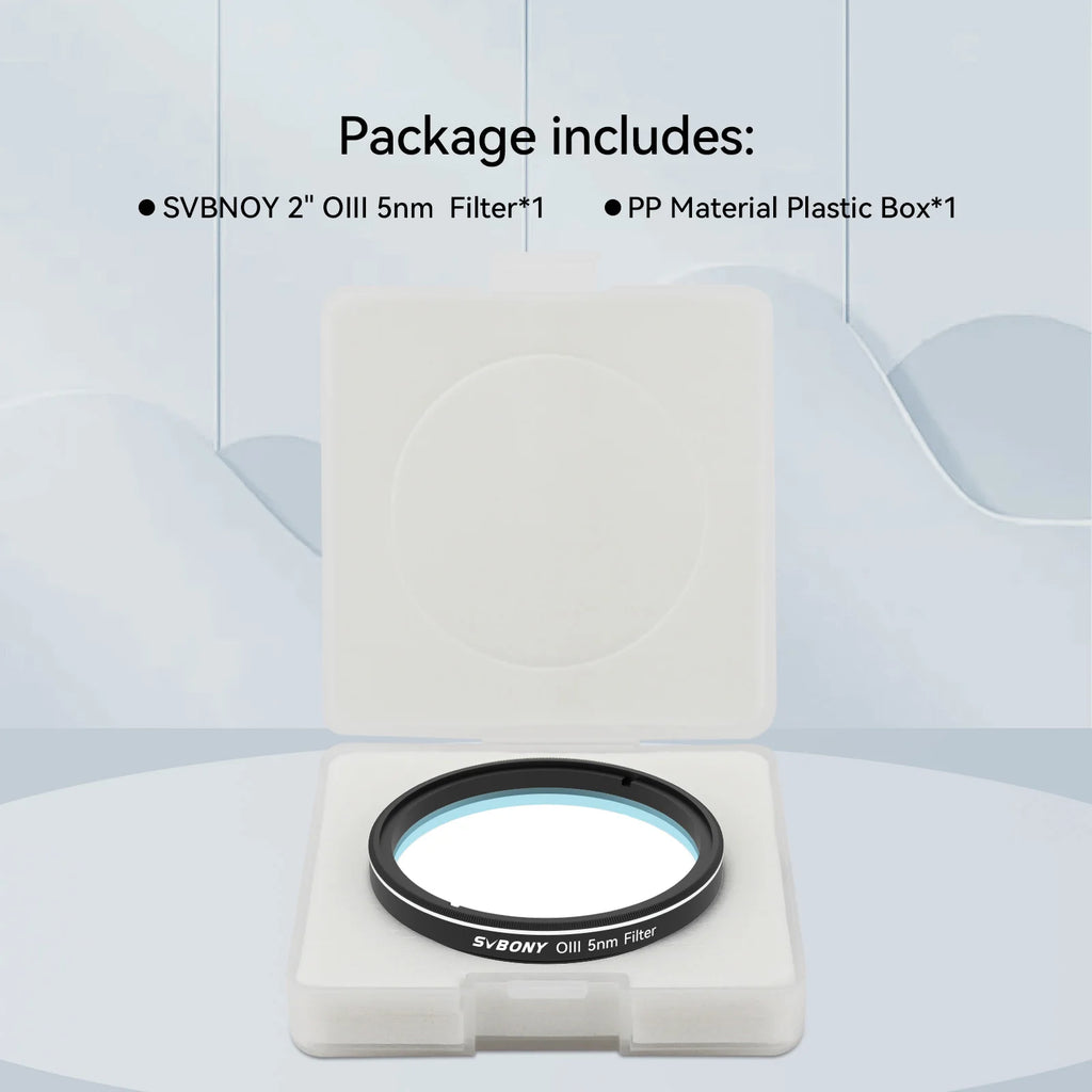 Svbony SV227 2/1.25inch Filter 5nmH-Alpha SII-CCD OIII-CCD Narrow Band for Astronomy Telescope Deep Space Planetary Photography