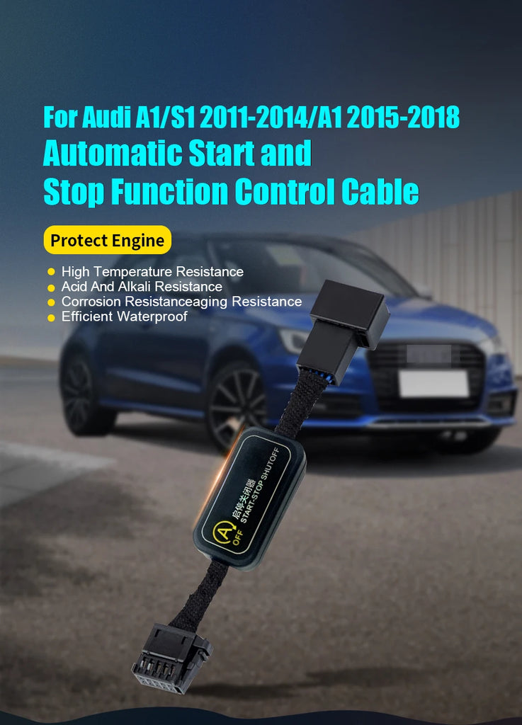 For AUDI A1 2011-2018 Car Automatic Stop Start Engine System Off Close Control Sensor Plug Smart Stop Cancel Auto Accessorie