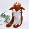 High Quality New Capybara Plush Hat Scarf Gloves 3-in-1 Elk Creative Cartoon Super Soft Warm Christmas Gift For Boys And Girls