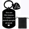 Thank You Appreciation Best Friend Gift for Women Work Bestie Funny Coworker Keychain for Retirement Leaving Farewell Colleagues