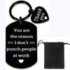 Thank You Appreciation Best Friend Gift for Women Work Bestie Funny Coworker Keychain for Retirement Leaving Farewell Colleagues