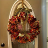 Thanksgiving Wreath Artificial Flower Decoration Idyllic Wall Hanging Fall Decorations Front Door Indoor Outdoor Harvest Autumn
