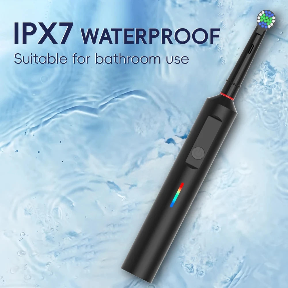 Smart Rotating Electric Toothbrush, Rechargeable Rotary Toothbrush  Heads, Compatible with Oral B Replacement Brush Heads