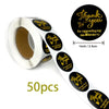 2.5cm 50/500pcs Thank You Round Sticker Scrapbook Letter Handmade Stickers Seal Labels Stickers Wedding Gift Flower Decoration