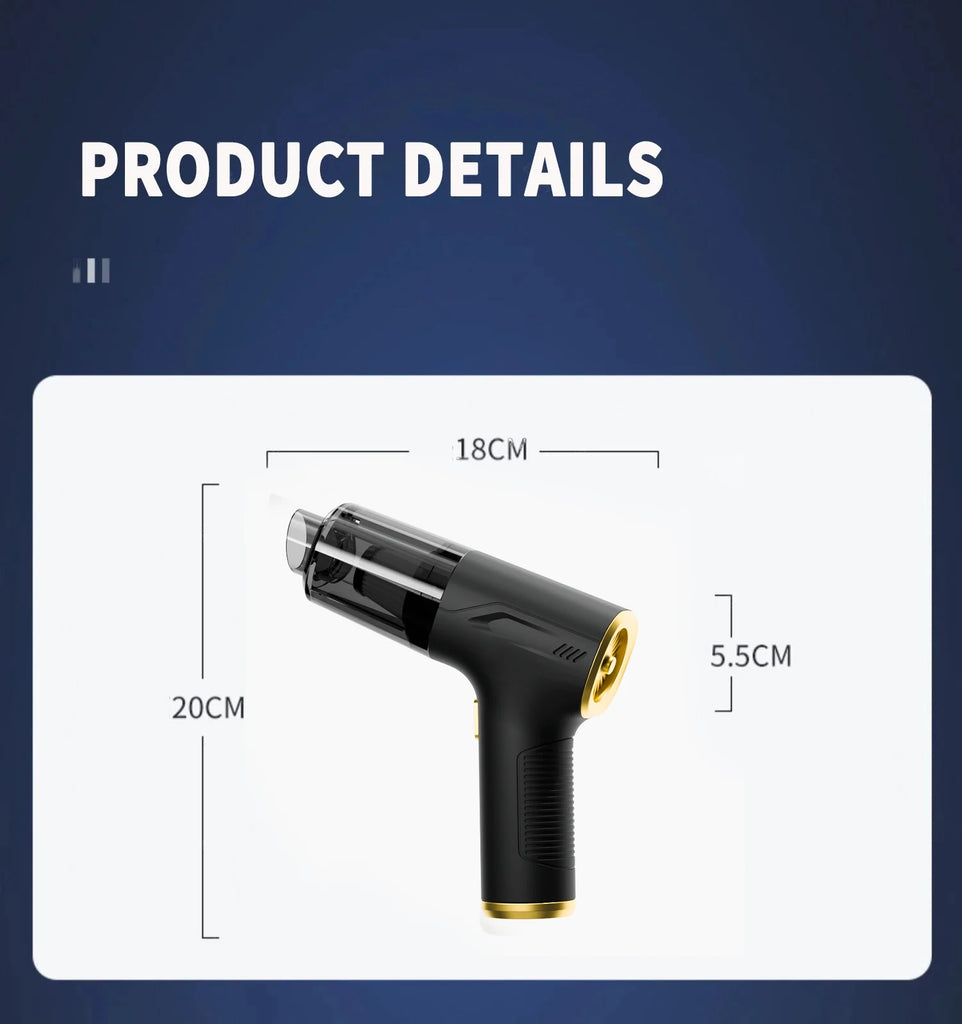 CENRR 98000PA Mini Car Vacuum Cleaner HandHeld Portable Wireless Vacuum Cleaner Powerful Cordless Vacuum Cleaner Home Appliance