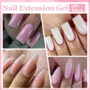 LILYCUTE 15ml Nail Extension Gel Kit Soak Off UV Gel Acrylic White Clear Pink Gel Nail Polish LED Lamp Manicure Set For Nail Art