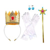 2025 Cartoon Princess Crown Cosplay Pentagram Magic Stick Earring Set Anime Girl Dress Up Halloween Christmas Gift