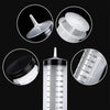 100ml-550ml Large Capacity Syringe Syringes Reusable Pump Measuring 1m Tube Pet Feeding Big Syringe Liquid Enema Glue Filling