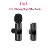 New Professional Wireless Lavalier Microphone for iPhone iPad Laptop Android Live Gaming Video Recording Interview Business Mic