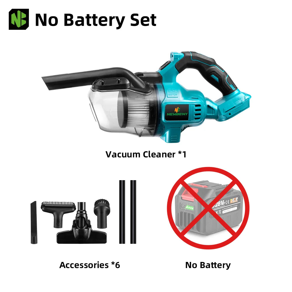NEWBENY Electric Vacuum Cleaner Cordless Portable Efficient Household Industrial Construction Clean Tools For Makita Battery Pin