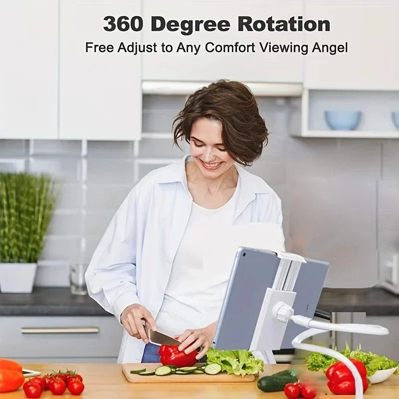 Lazy Bedside DesktopMobile Phone Clamp Bracket Flexible Long Arm Gooseneck Lazy Person Bracket With Handle Overhead Live Bracket