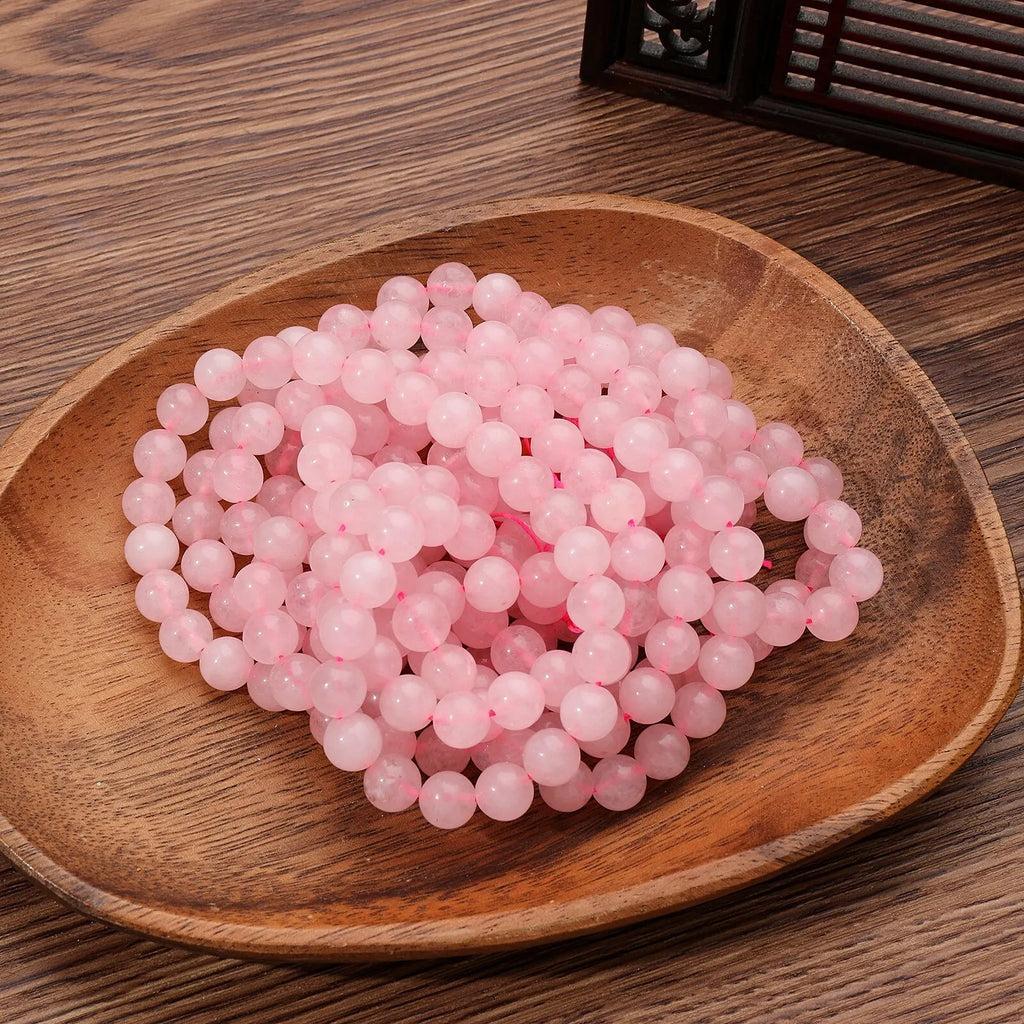 1 Strand 6mm Natural Stone Tourmaline Rose Quartz Aquamarine Amazonite Loose Bead for Jewelry Making DIY Bracelet