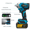 Gisam 1200N.M Torque Brushless Electric Impact Wrench 1/2 inch Cordless Wrench Screwdriver Power Tool for Makita 18V Battery Pin