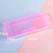 Laai beeld in Galery-kyker, Portable Makeup Brush Organizer Eyebrow Pencil Tableware Chopsticks Transparent With Cover Storage Box Kitchen Accessories