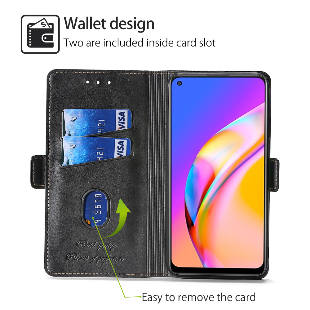 Magnetic Wallet Phone Case for OPPO Reno 5 4 Pro Plus Lite SE 5Z 6Z 5F 5K Flip Cover Card Slots Leather Case Funda Coque