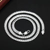 20-60cm 5mm Silver Color luxury brand design noble Necklace Chain For Woman Men Fashion Wedding Engagement Jewelry