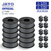 JAYO PLA + 3D Filament 1.75MM 10 Rolls PLA PLUS 3D Printer Filament Neatly Wound 3D Printing Filament 1.1kg Spool High Toughness