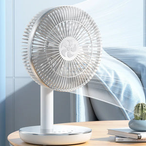 Fans Portable Desktop Fan Home Office Dormitory USB Rechargeable Small Electric Fan Air circulators High Wind Table Fan 7200mAh