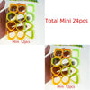 12/24pcs Rainbow Magic Springs Circle Toys Gradient Color Fingertip Coils Funny Kid Toy Halloween Party Favors Christmas Gift