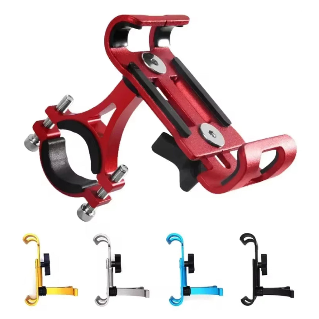 Metal Motorcycle Bike Phone Holder Aluminum Alloy Anti-slip Bracket GPS Clip Universal Bicycle Stand Support for All Smartphones