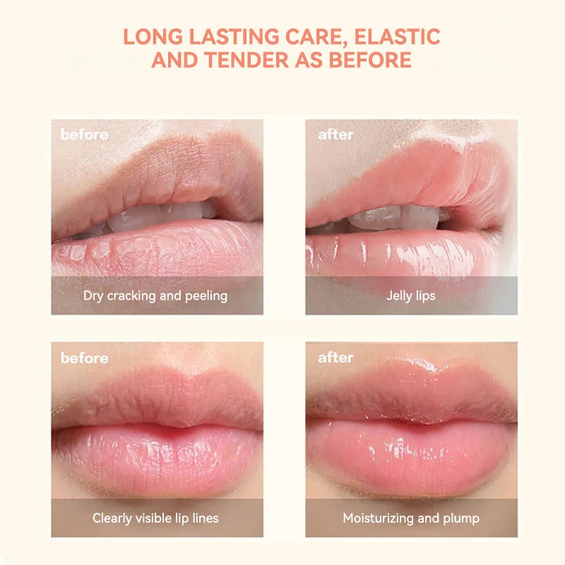 Leeinto Plant Essence Lip Care Set: Moisturizing, Long-Lasting Nourishment, Gentle Formula, Lightweight Texture, Lip Gloss, Lip Mask, Enhances Complexion, Pre-Makeup Primer, Essential for Daily Commuting and Dating, Night Car