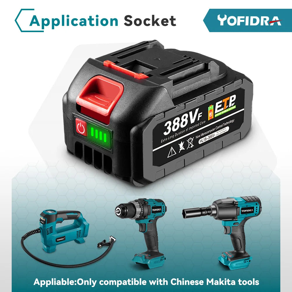 Yofidra 125mm Brushless Angle Grinder 4 Gears Cordless Grinding Machine Cutting Woodworking For Makita 18V-21V Battery Pin