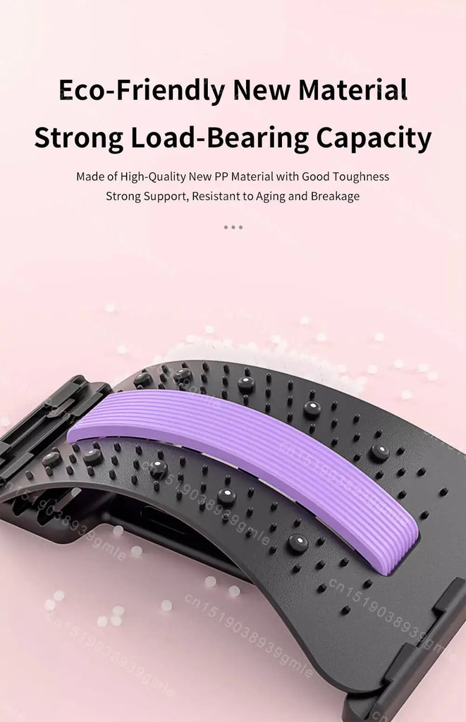 Back Stretcher Multi-Level Adjustable Massager Waist Neck Fitness Lumbar Cervical Spine Cervical Spine Support Massager Tools